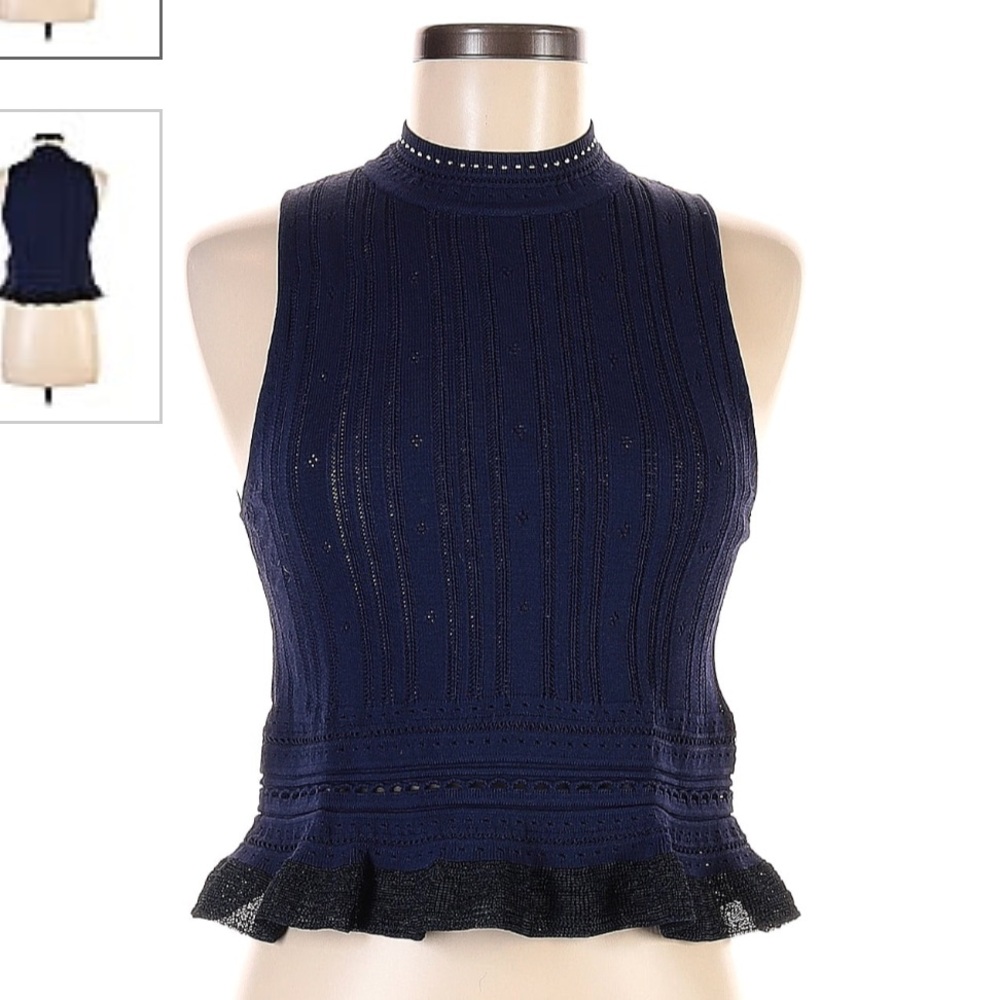 NWOT  navy blue sleeveless top